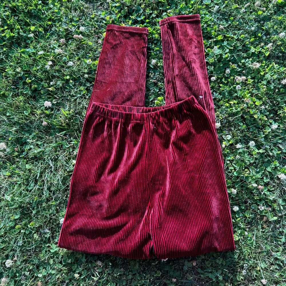 Velvet Gothic Vampire Striped Leggings